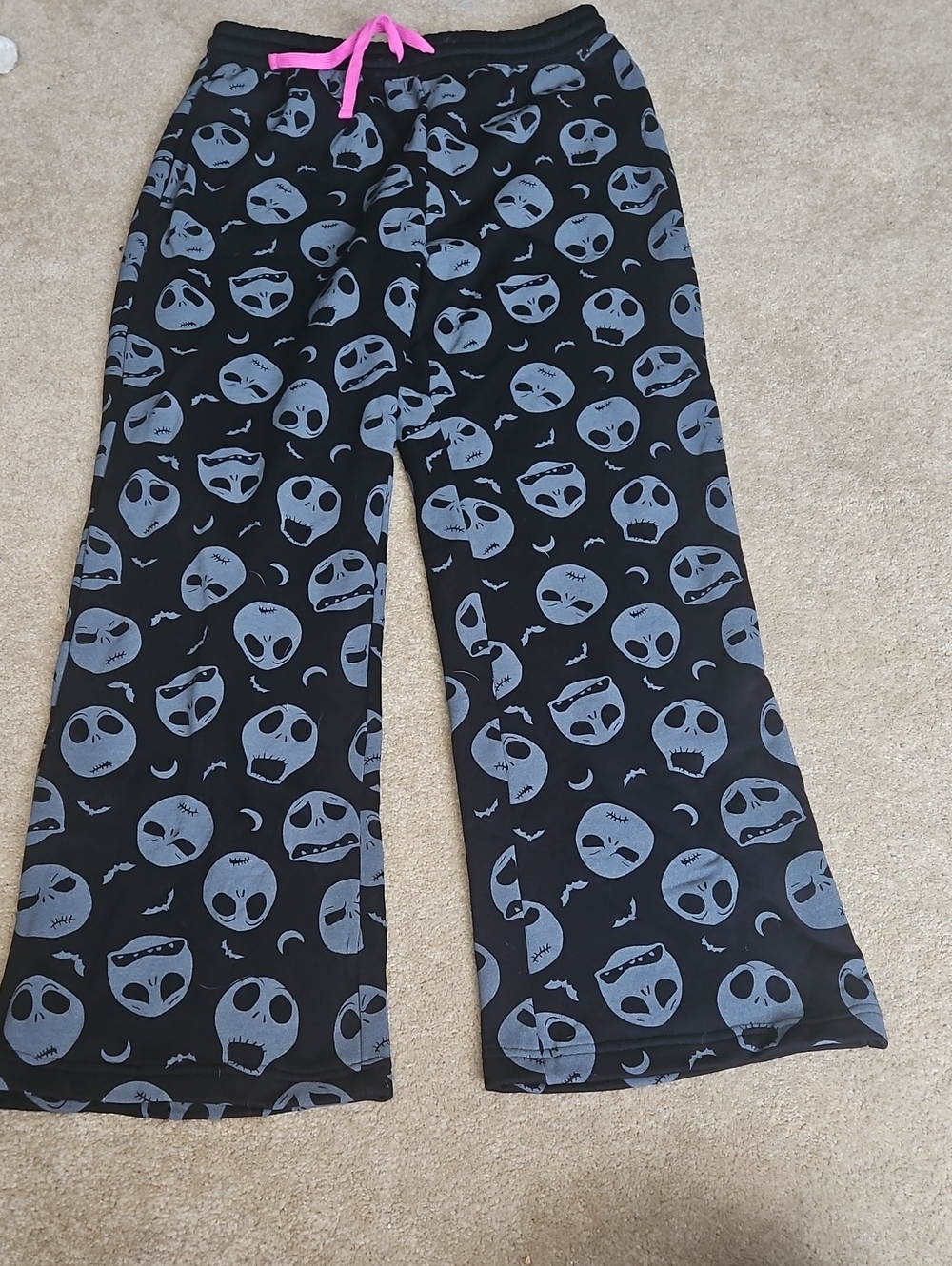 Disney Black Pajama Pants with Jack Skellington